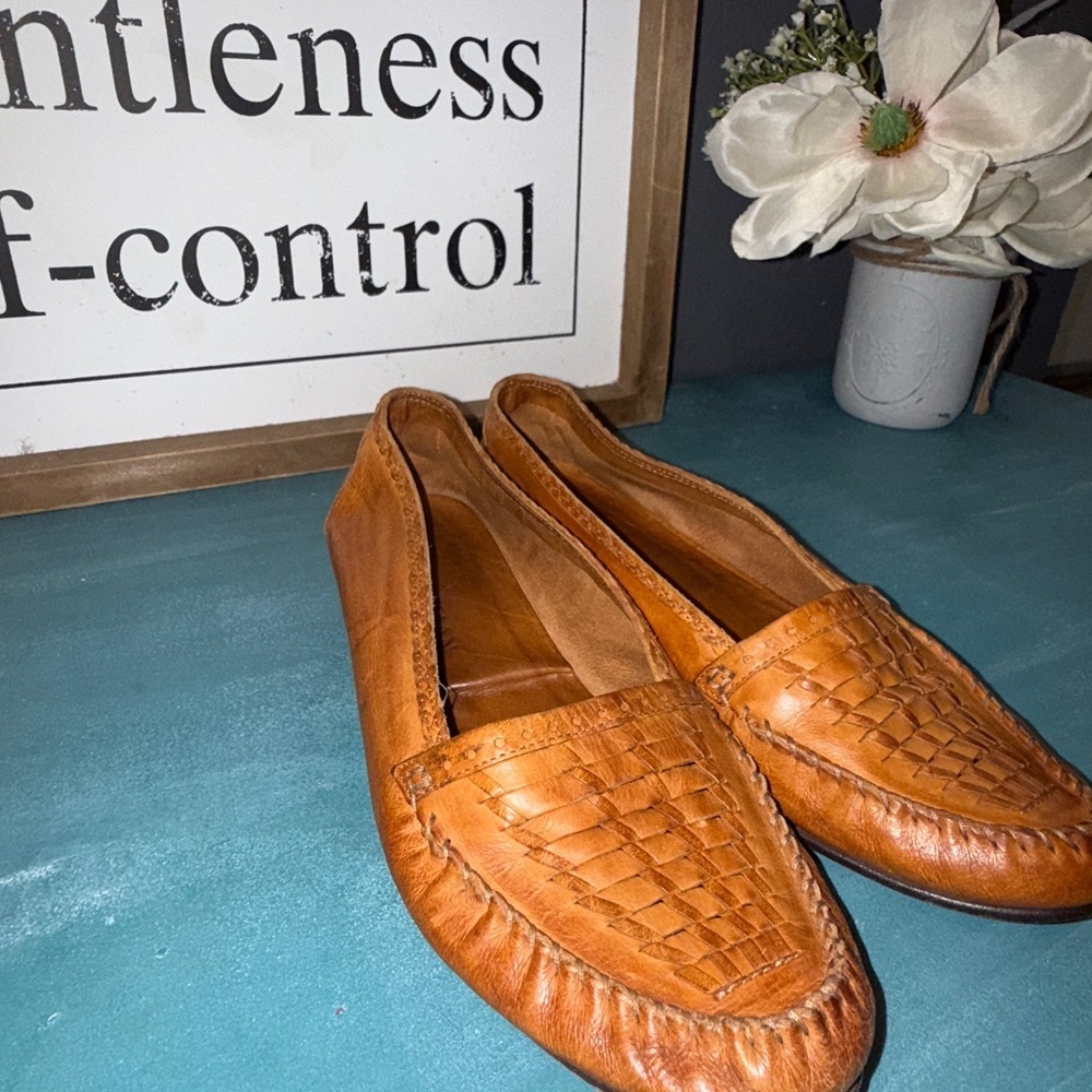 Cole Haan Woven Leather Loafers